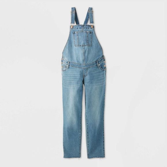 Isabel Maternity by Ingrid & Isabel Denim - Denim Maternity Overalls - Isabel Maternity by Ingrid & Isabel Medium Blue